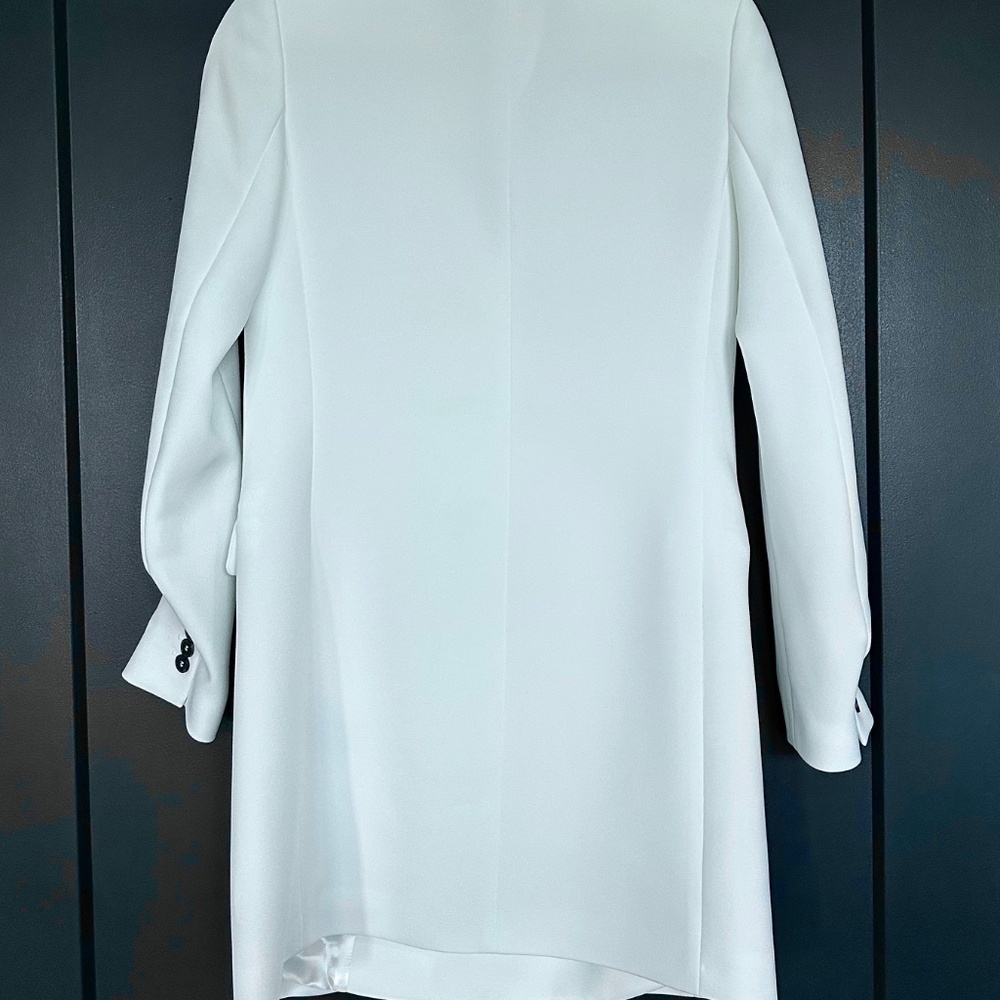 🤍✨ NWT The Kooples White Blazer Mini Dress | Asymmetric Button | Retail $575! - Picture 6 of 9